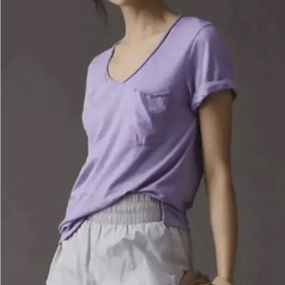 Clearance 🚨6 piece Bundle Anthropologie T.la NWT Pocket V Neck T-Shirts - Picture 5 of 6